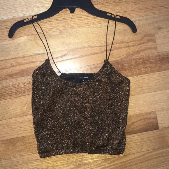 Free People Tops - Black & gold sparkle brami